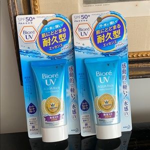 BNIB Biore UV Aqua Rich watery essence -2 bottles